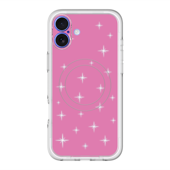 スリムプロテクションプレミアムケース with MagSafe［ Glitter - Pink ］