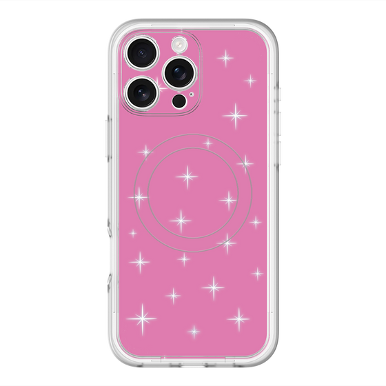 スリムプロテクションプレミアムケース with MagSafe［ Glitter - Pink ］