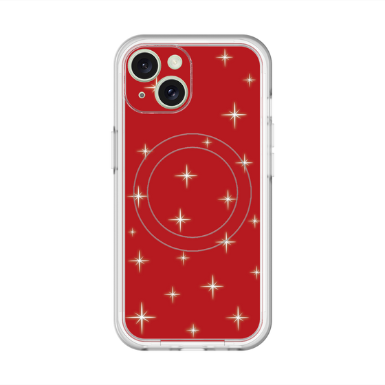 スリムプロテクションプレミアムケース with MagSafe［ Glitter - Red ］