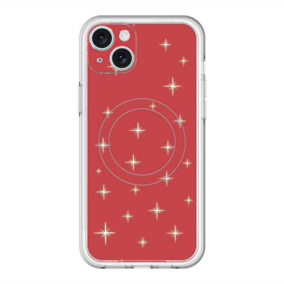 スリムプロテクションプレミアムケース with MagSafe［ Glitter - Red ］