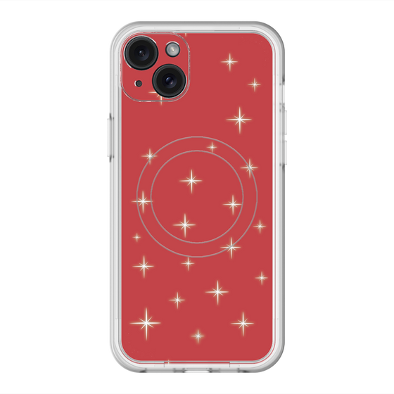 スリムプロテクションプレミアムケース with MagSafe［ Glitter - Red ］