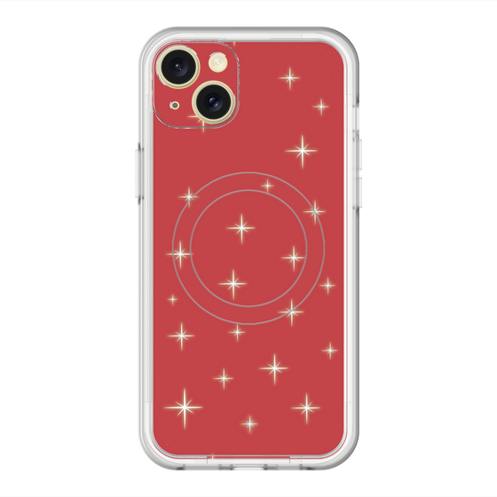 スリムプロテクションプレミアムケース with MagSafe［ Glitter - Red ］