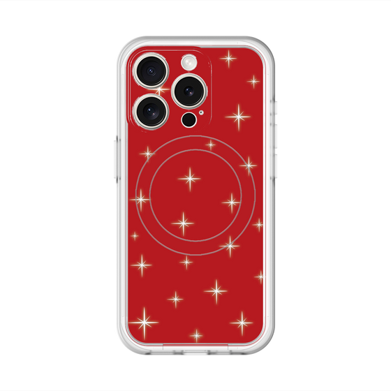 スリムプロテクションプレミアムケース with MagSafe［ Glitter - Red ］