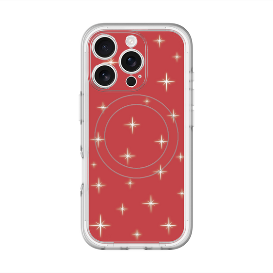 スリムプロテクションプレミアムケース with MagSafe［ Glitter - Red ］