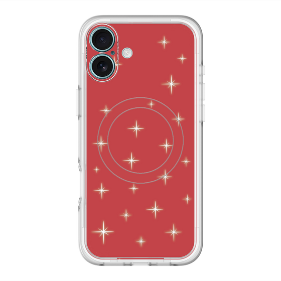 スリムプロテクションプレミアムケース with MagSafe［ Glitter - Red ］