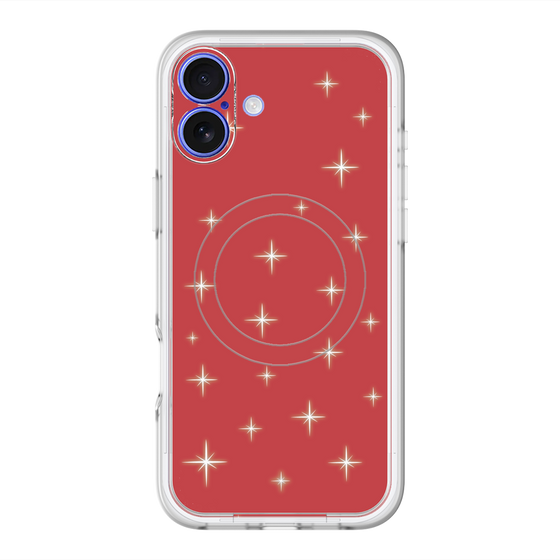 スリムプロテクションプレミアムケース with MagSafe［ Glitter - Red ］