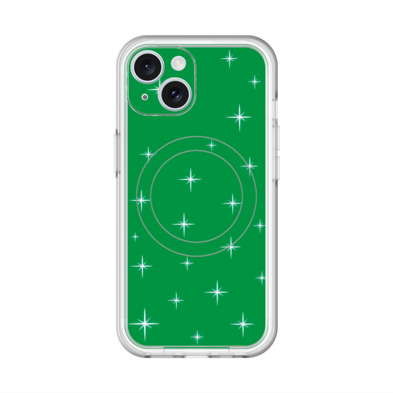 スリムプロテクションプレミアムケース with MagSafe［ Glitter - Green ］