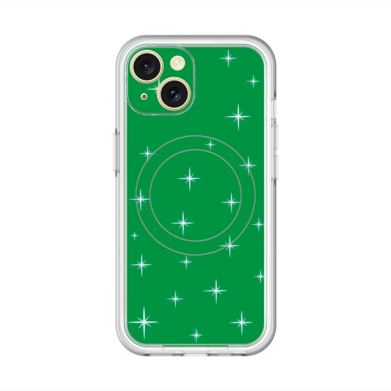 スリムプロテクションプレミアムケース with MagSafe［ Glitter - Green ］