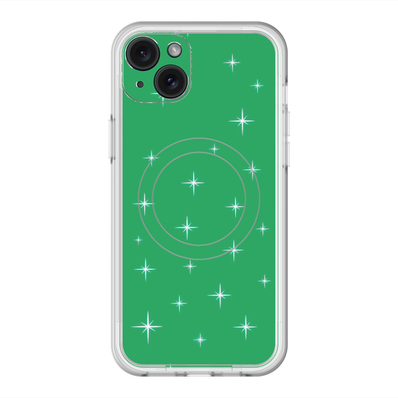 スリムプロテクションプレミアムケース with MagSafe［ Glitter - Green ］