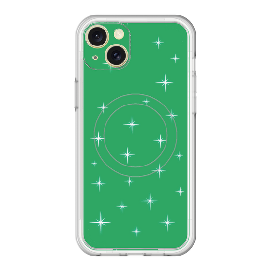 スリムプロテクションプレミアムケース with MagSafe［ Glitter - Green ］