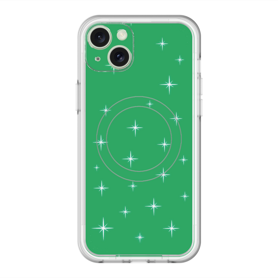 スリムプロテクションプレミアムケース with MagSafe［ Glitter - Green ］