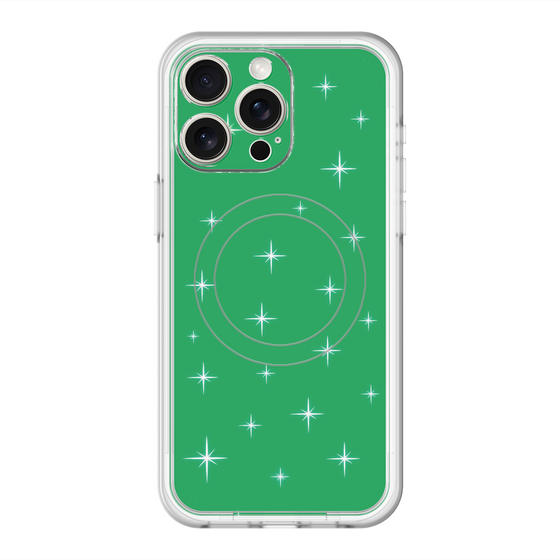 スリムプロテクションプレミアムケース with MagSafe［ Glitter - Green ］