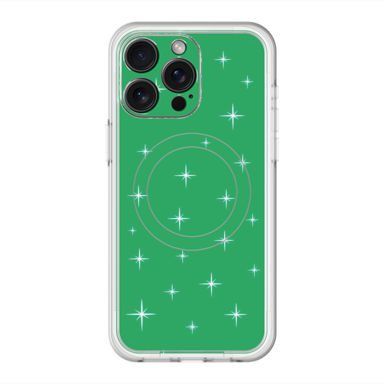 スリムプロテクションプレミアムケース with MagSafe［ Glitter - Green ］