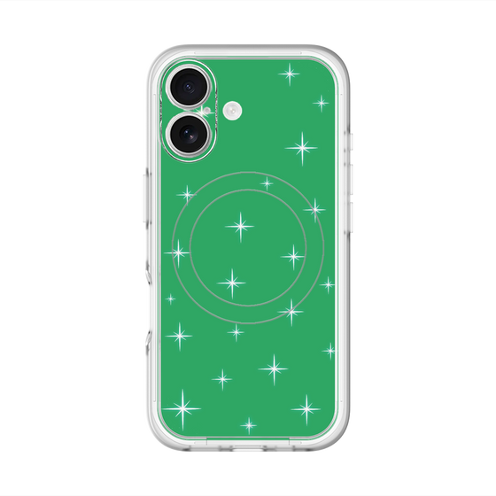 スリムプロテクションプレミアムケース with MagSafe［ Glitter - Green ］