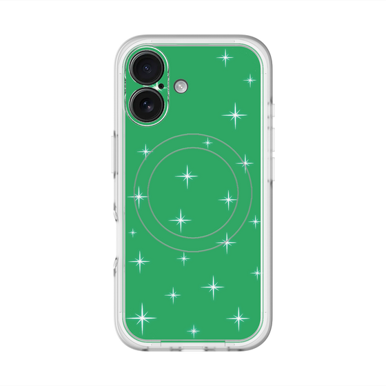 スリムプロテクションプレミアムケース with MagSafe［ Glitter - Green ］