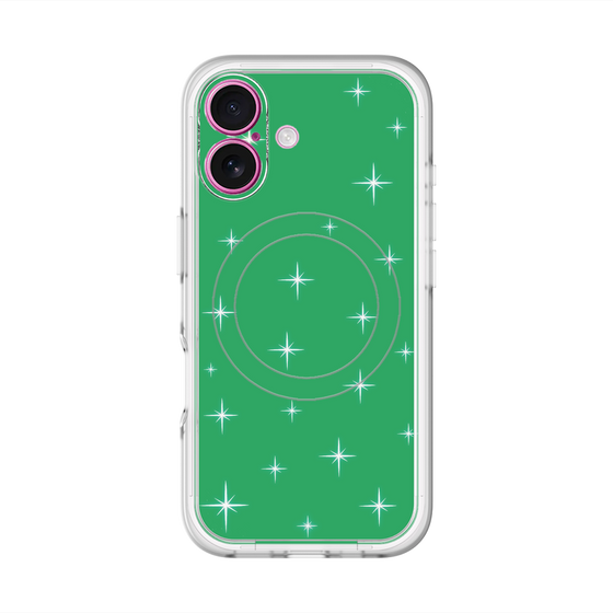 スリムプロテクションプレミアムケース with MagSafe［ Glitter - Green ］