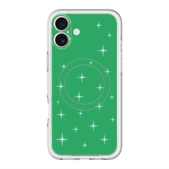 スリムプロテクションプレミアムケース with MagSafe［ Glitter - Green ］