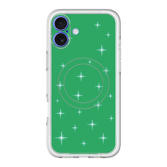 スリムプロテクションプレミアムケース with MagSafe［ Glitter - Green ］