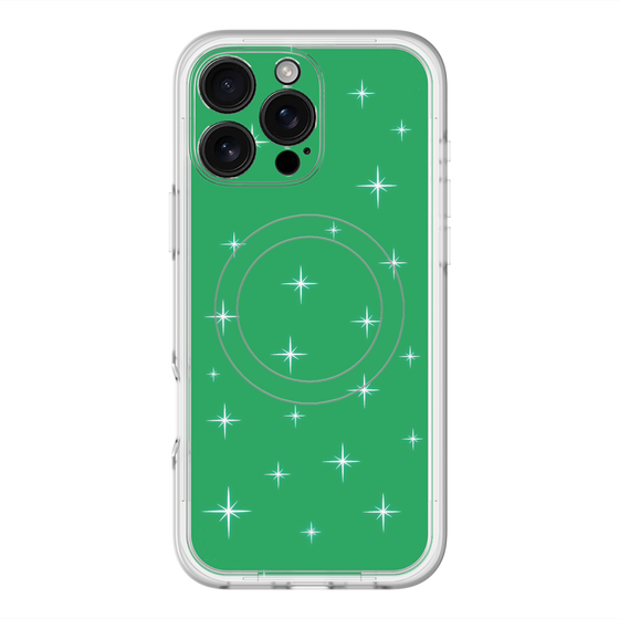 スリムプロテクションプレミアムケース with MagSafe［ Glitter - Green ］
