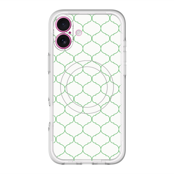 スリムプロテクションプレミアムケース with MagSafe［ Moroccan1 -Green ］