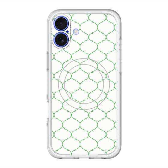 スリムプロテクションプレミアムケース with MagSafe［ Moroccan1 -Green ］