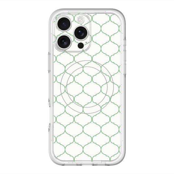 スリムプロテクションプレミアムケース with MagSafe［ Moroccan1 -Green ］