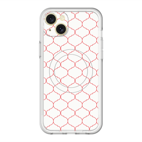 スリムプロテクションプレミアムケース with MagSafe［ Moroccan1 -Red ］