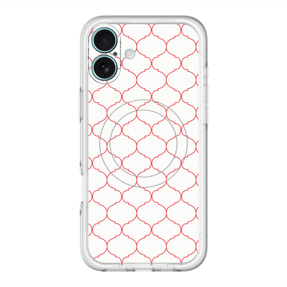 スリムプロテクションプレミアムケース with MagSafe［ Moroccan1 -Red ］