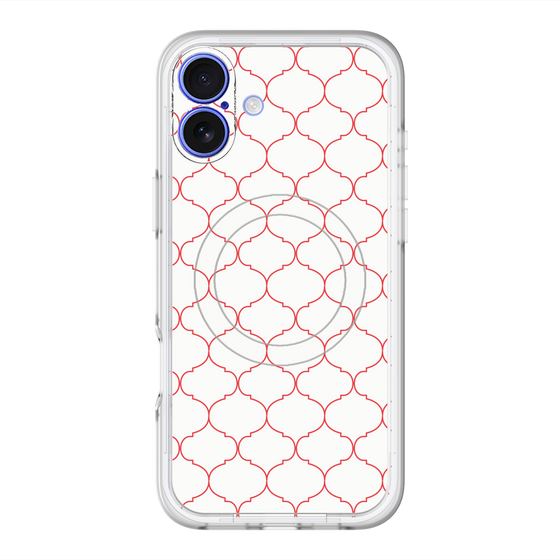 スリムプロテクションプレミアムケース with MagSafe［ Moroccan1 -Red ］