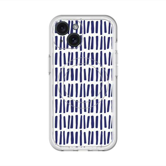 スリムプロテクションプレミアムケース with MagSafe［ Nordic - Blue ］