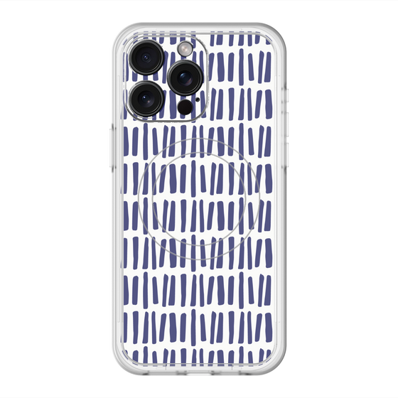 スリムプロテクションプレミアムケース with MagSafe［ Nordic - Blue ］