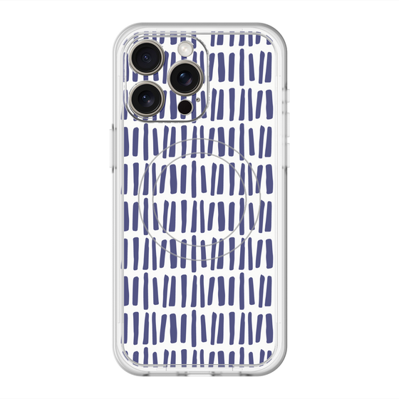スリムプロテクションプレミアムケース with MagSafe［ Nordic - Blue ］