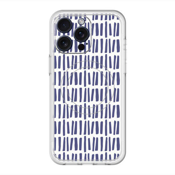スリムプロテクションプレミアムケース with MagSafe［ Nordic - Blue ］