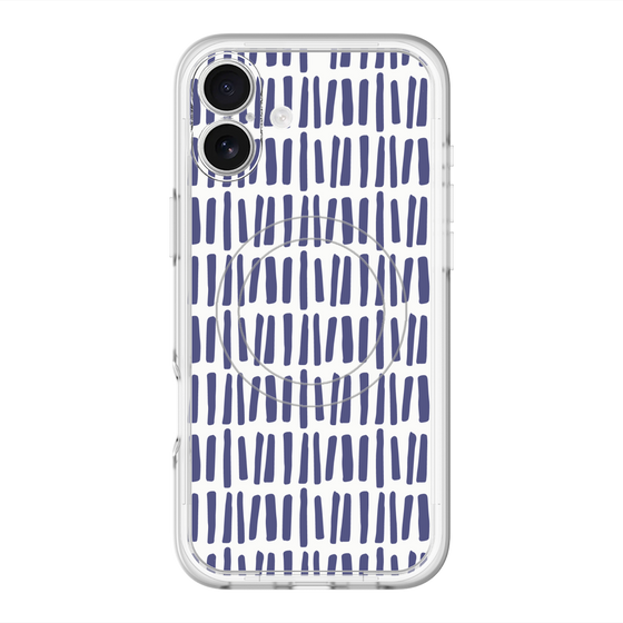 スリムプロテクションプレミアムケース with MagSafe［ Nordic - Blue ］
