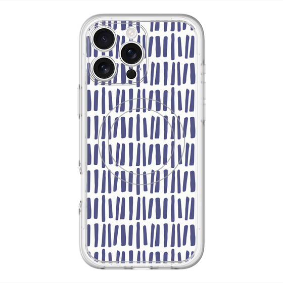 スリムプロテクションプレミアムケース with MagSafe［ Nordic - Blue ］