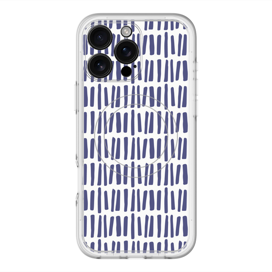 スリムプロテクションプレミアムケース with MagSafe［ Nordic - Blue ］