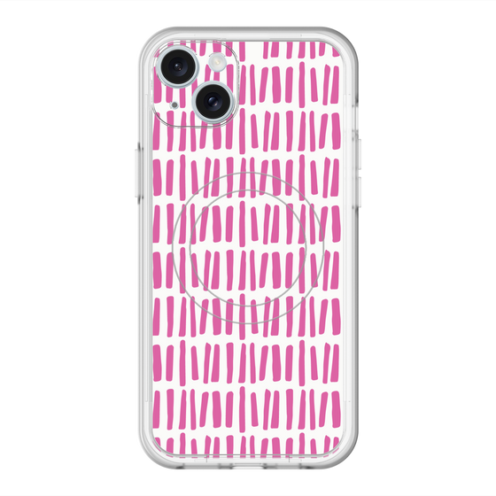 スリムプロテクションプレミアムケース with MagSafe［ Nordic - Pink ］
