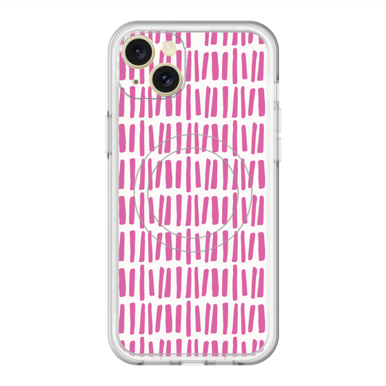 スリムプロテクションプレミアムケース with MagSafe［ Nordic - Pink ］