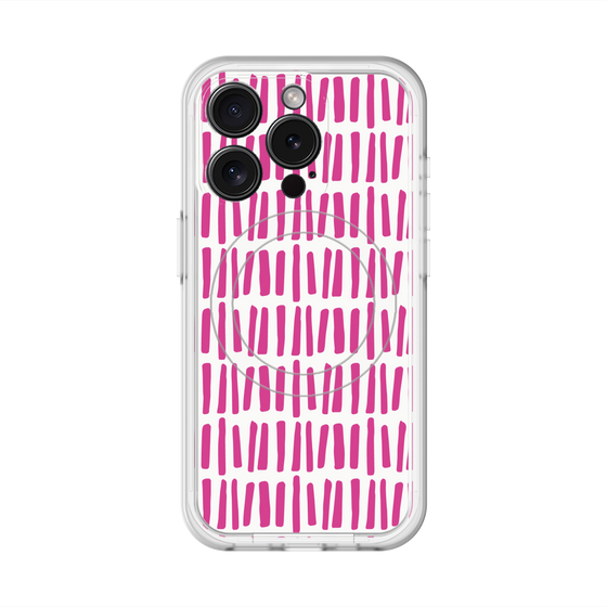 スリムプロテクションプレミアムケース with MagSafe［ Nordic - Pink ］