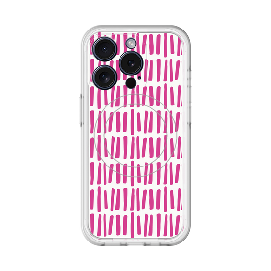 スリムプロテクションプレミアムケース with MagSafe［ Nordic - Pink ］