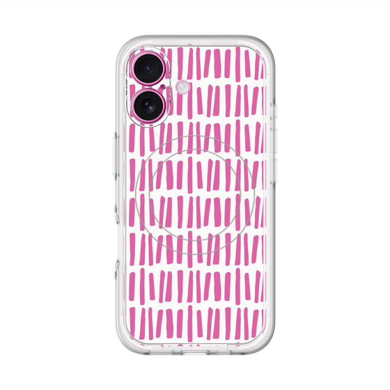 スリムプロテクションプレミアムケース with MagSafe［ Nordic - Pink ］