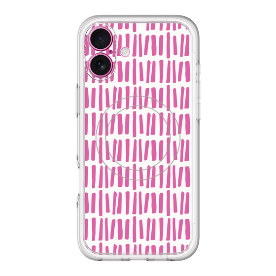 スリムプロテクションプレミアムケース with MagSafe［ Nordic - Pink ］