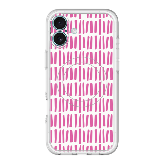 スリムプロテクションプレミアムケース with MagSafe［ Nordic - Pink ］