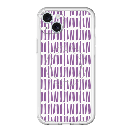 スリムプロテクションプレミアムケース with MagSafe［ Nordic - Purple ］