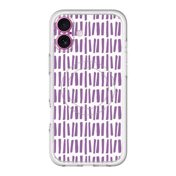 スリムプロテクションプレミアムケース with MagSafe［ Nordic - Purple ］