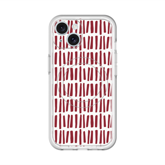 スリムプロテクションプレミアムケース with MagSafe［ Nordic - Red ］