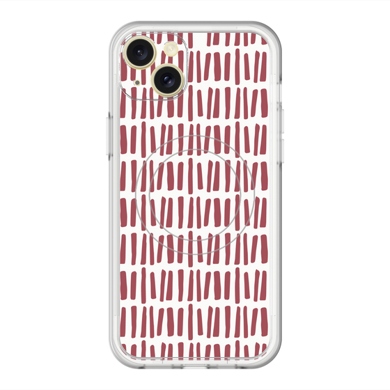 スリムプロテクションプレミアムケース with MagSafe［ Nordic - Red ］