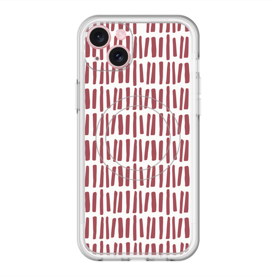 スリムプロテクションプレミアムケース with MagSafe［ Nordic - Red ］