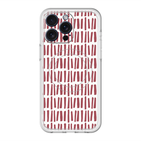スリムプロテクションプレミアムケース with MagSafe［ Nordic - Red ］