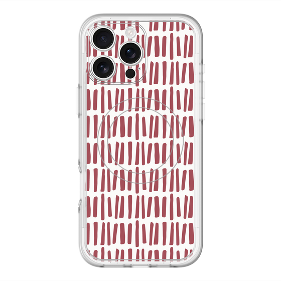 スリムプロテクションプレミアムケース with MagSafe［ Nordic - Red ］